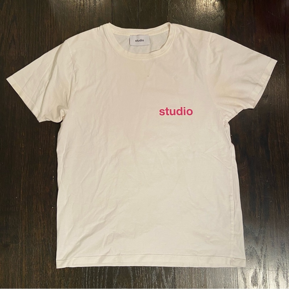 Studio White Short Sleeve T-Shirt VERY RARE